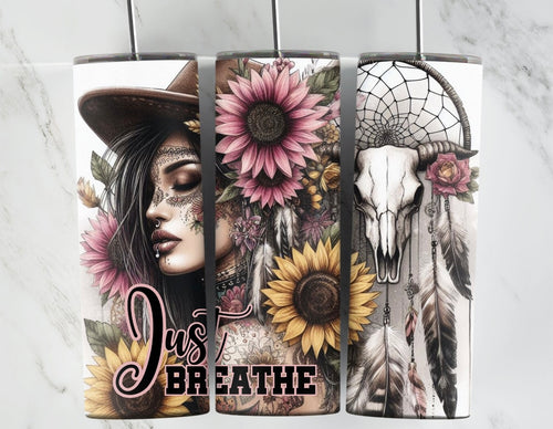 Just Breathe - 20oz Tumbler