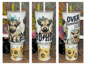 AD/HD cow 40oz Tumbler