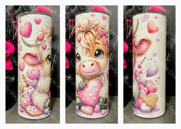 Valentine’s Day love cow 20oz Tumbler