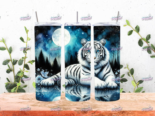 Tiger Blue Eyes - 20oz Tumbler