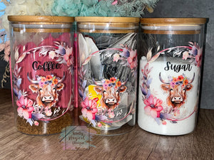 Glass Canister set (3)