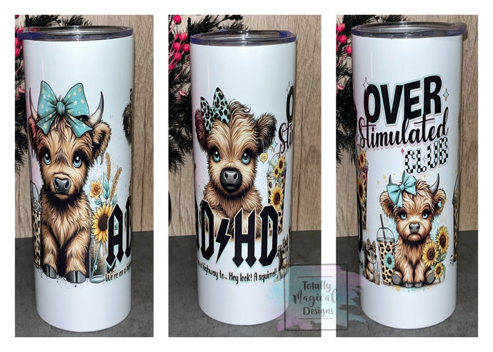 Highland cow - ADHD 20oz Tumbler