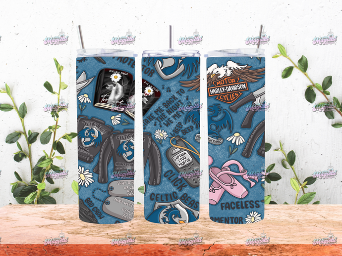 Book Design 16 - 20oz Tumbler