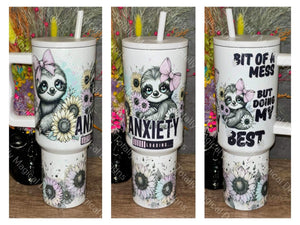 Anxiety Sloth 40oz Tumbler