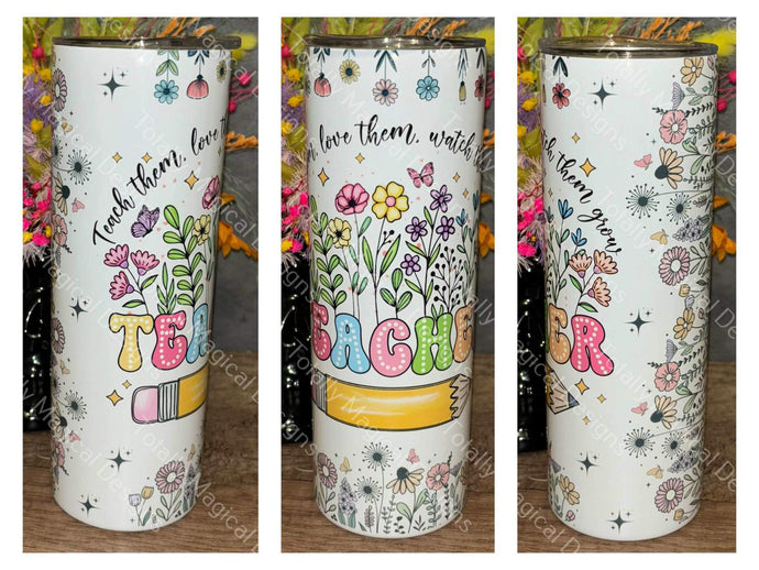 Teacher Flower - 20oz Tumbler