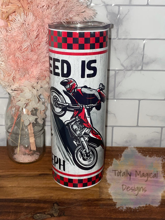 20oz dirt bike tumbler