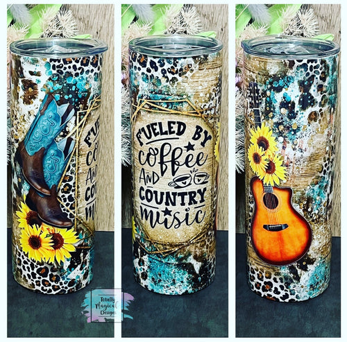 Fueled by coffee and country music Tumbler