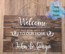 Load image into Gallery viewer, Welcome family sign