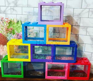 Coloured Brick money boxes