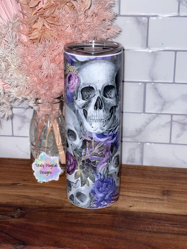 Purple Skull 20oz tumbler