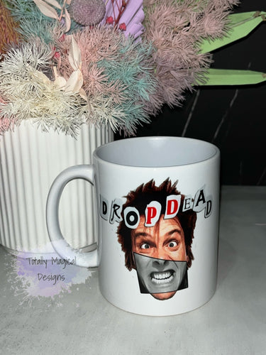 Drop dead coffee cup