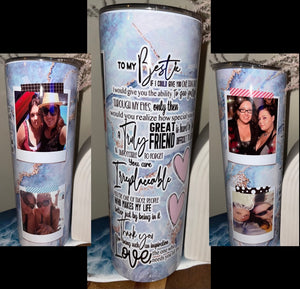 20oz - Best Friends sublimated tumbler