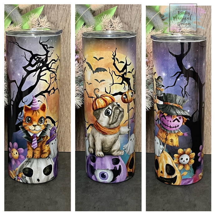 Spooky Cat & Dog 20oz tumbler