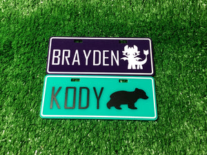 Kids Personalised Number Plates