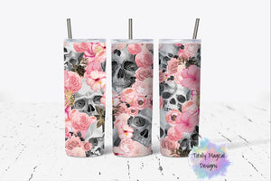 Pink skull 20oz Tumbler