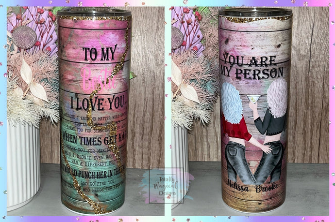 Best Friends 20oz tumbler