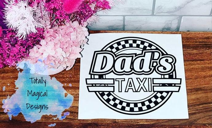 Dads Taxi Decal